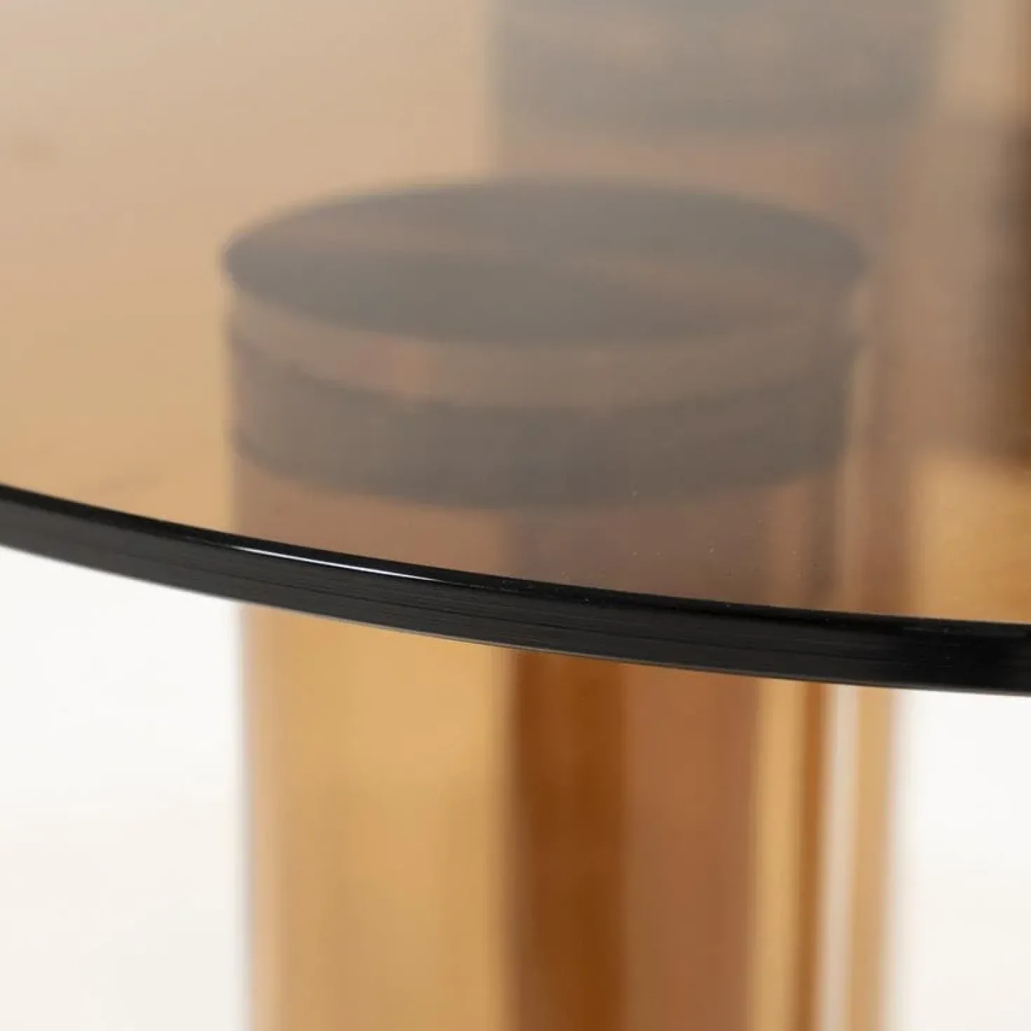 Aero Bijzettafel rond Bruin 50cm