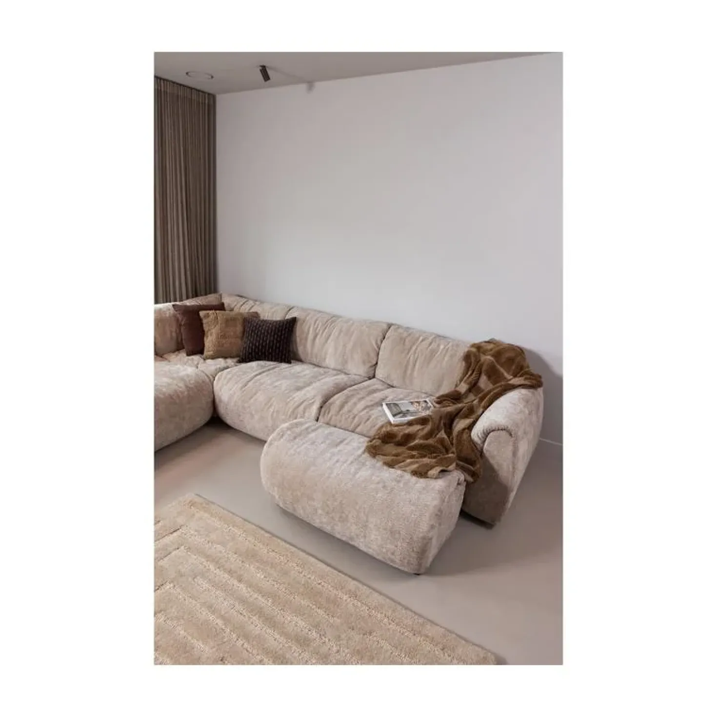 Alicia vloerkleed wol zand 170x240cm