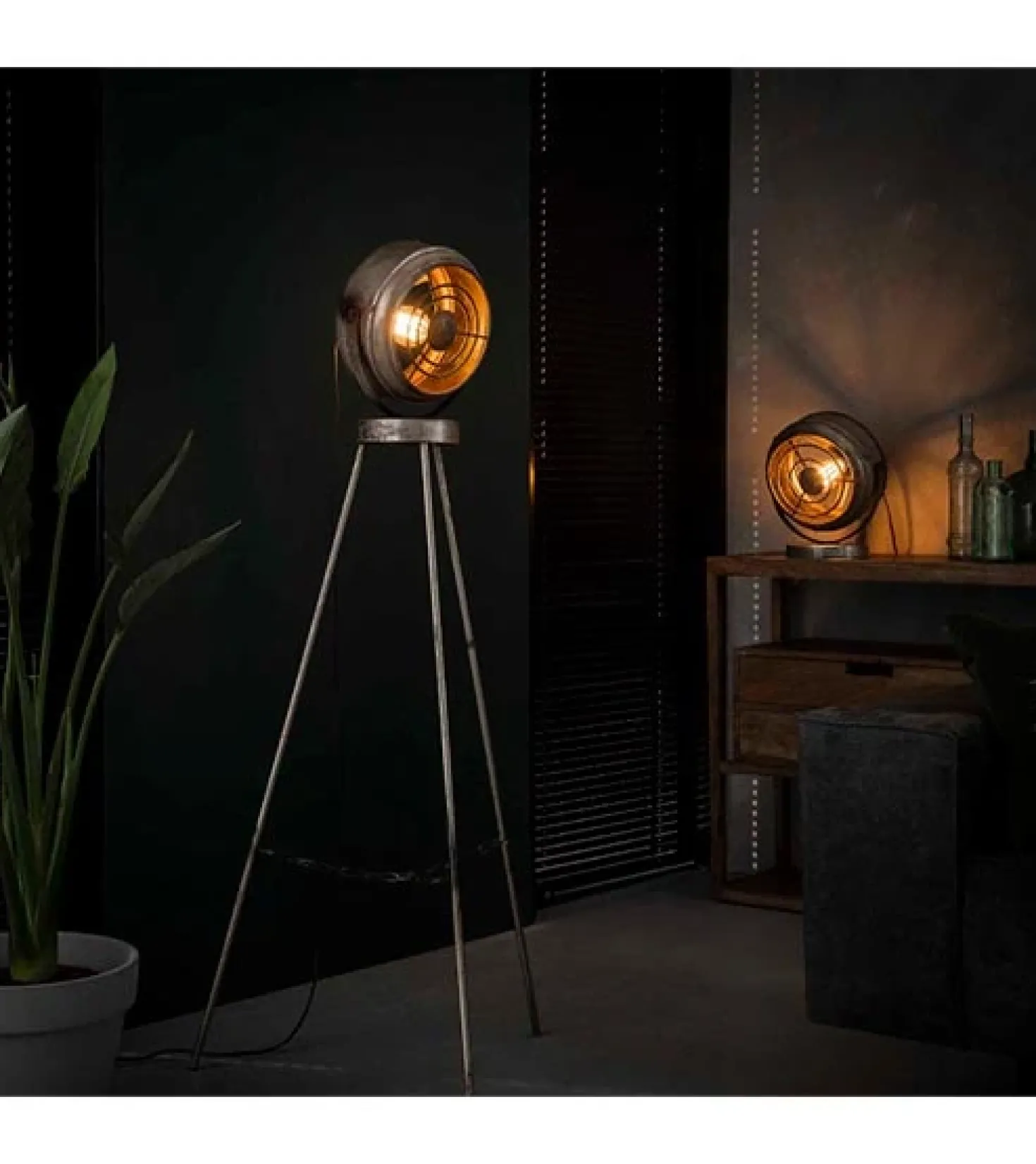 Allen tafellamp industrieel (SHOWROOMMODEL)
