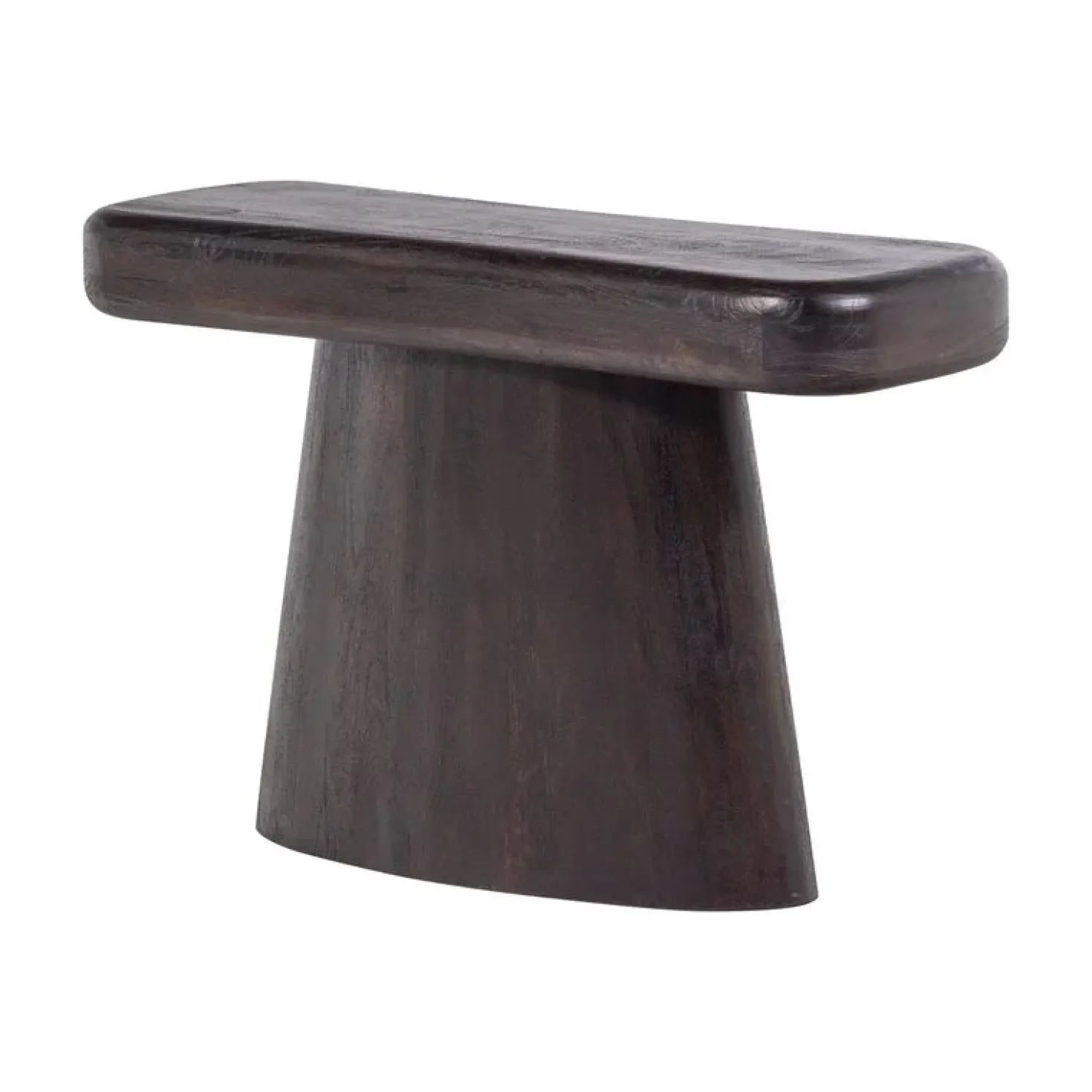 Amco Sidetable mangohout donkerbruin/zwart