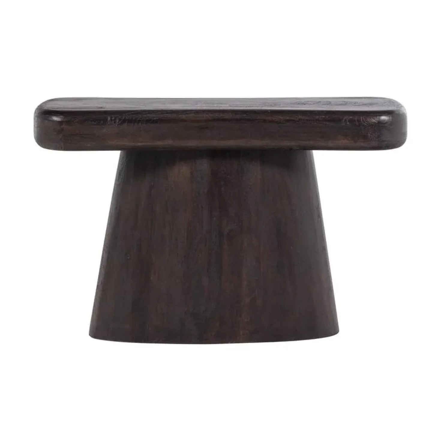 Amco Sidetable mangohout donkerbruin/zwart