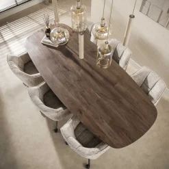 Andreas Eettafel deens ovaal Acaciahout 240cm
