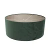 Ariana 1-lichts Vloerlamp Wit met Groen Velvet kap