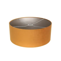 Ariana 1-lichts Vloerlamp Zwart met Goud Velvet kap
