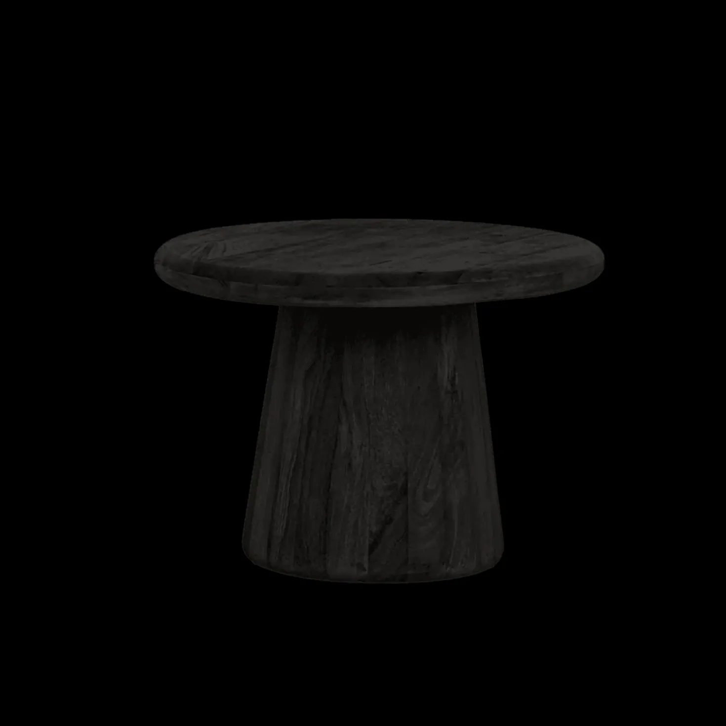 Asti Bijzettafel rond zwart 60 cm