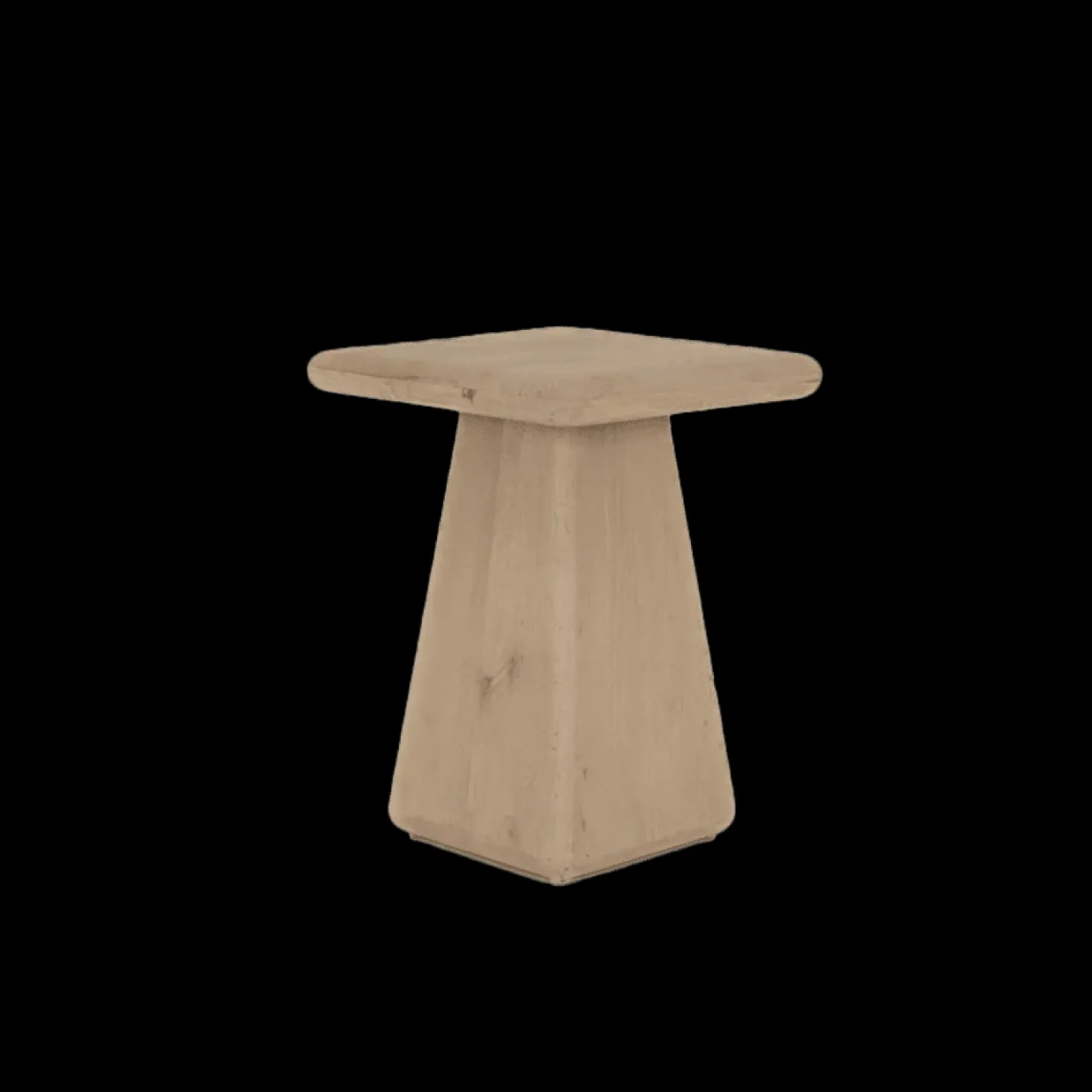Asti Bijzettafel vierkant naturel 40 cm