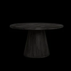 Asti Eettafel rond zwart 130 cm