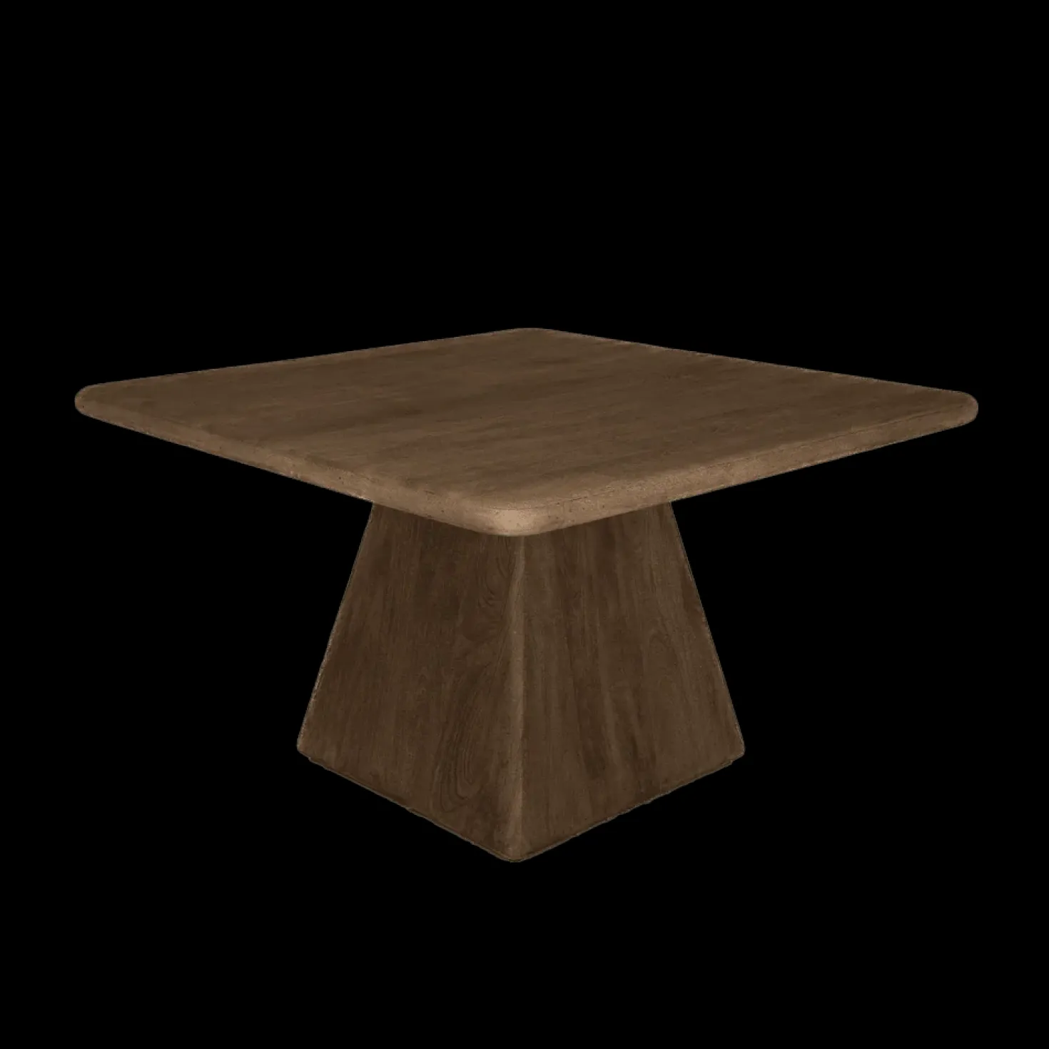 Asti Eettafel vierkant bruin 130 cm