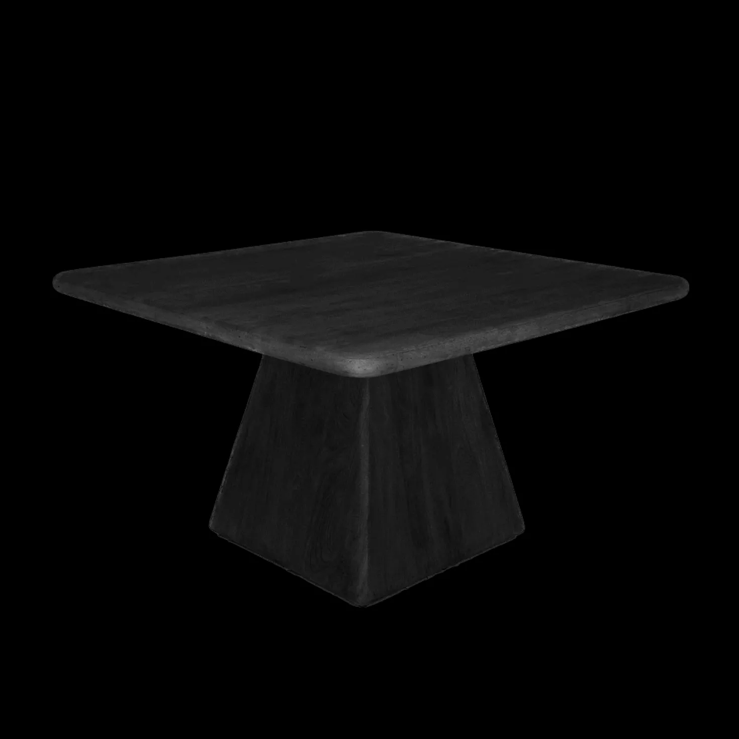 Asti Eettafel vierkant zwart 150 cm