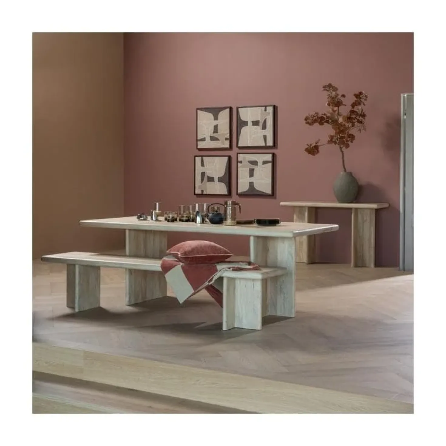 Ato Eettafel Mangohout 220cm