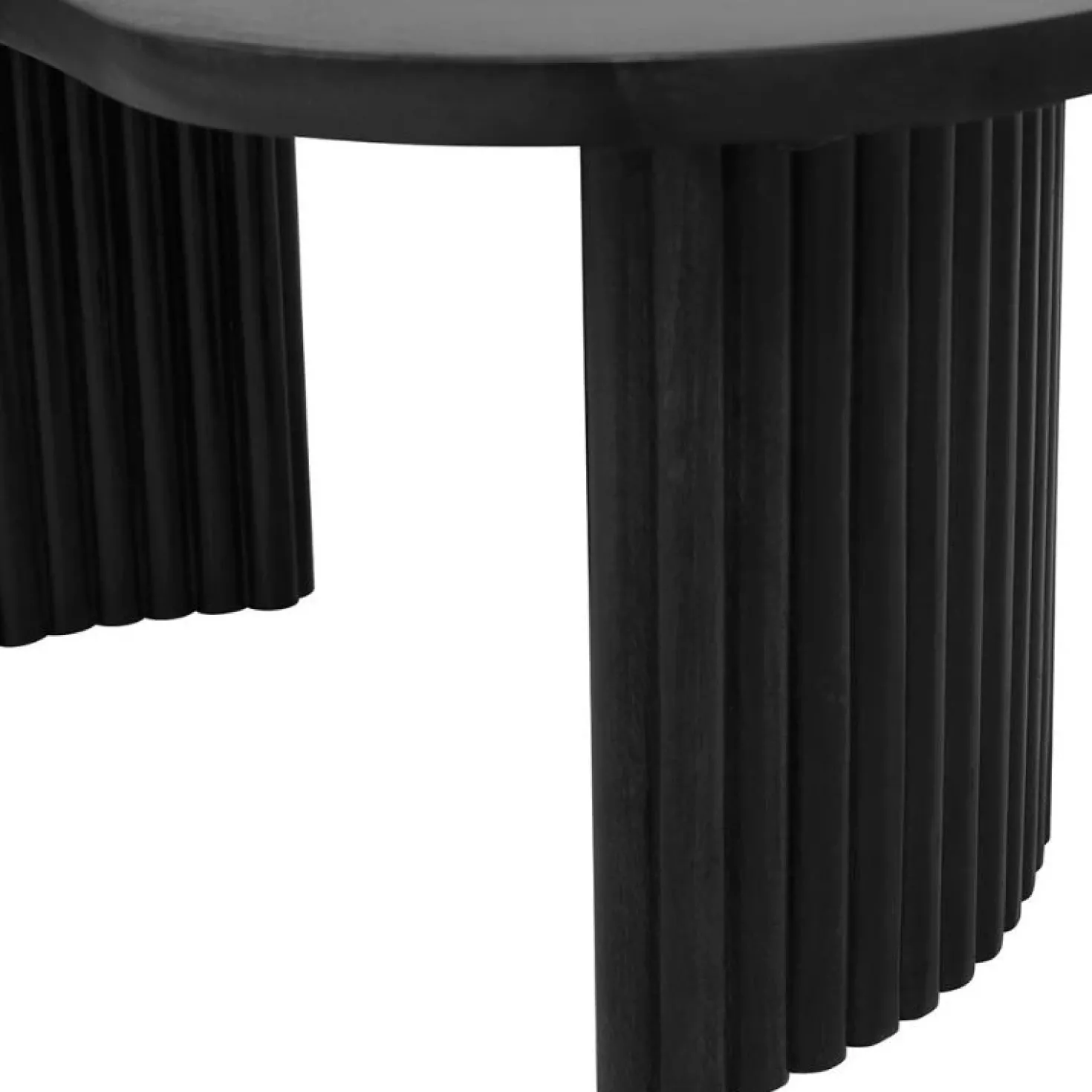 Atrani Salontafel organisch Mangohout zwart 125 cm