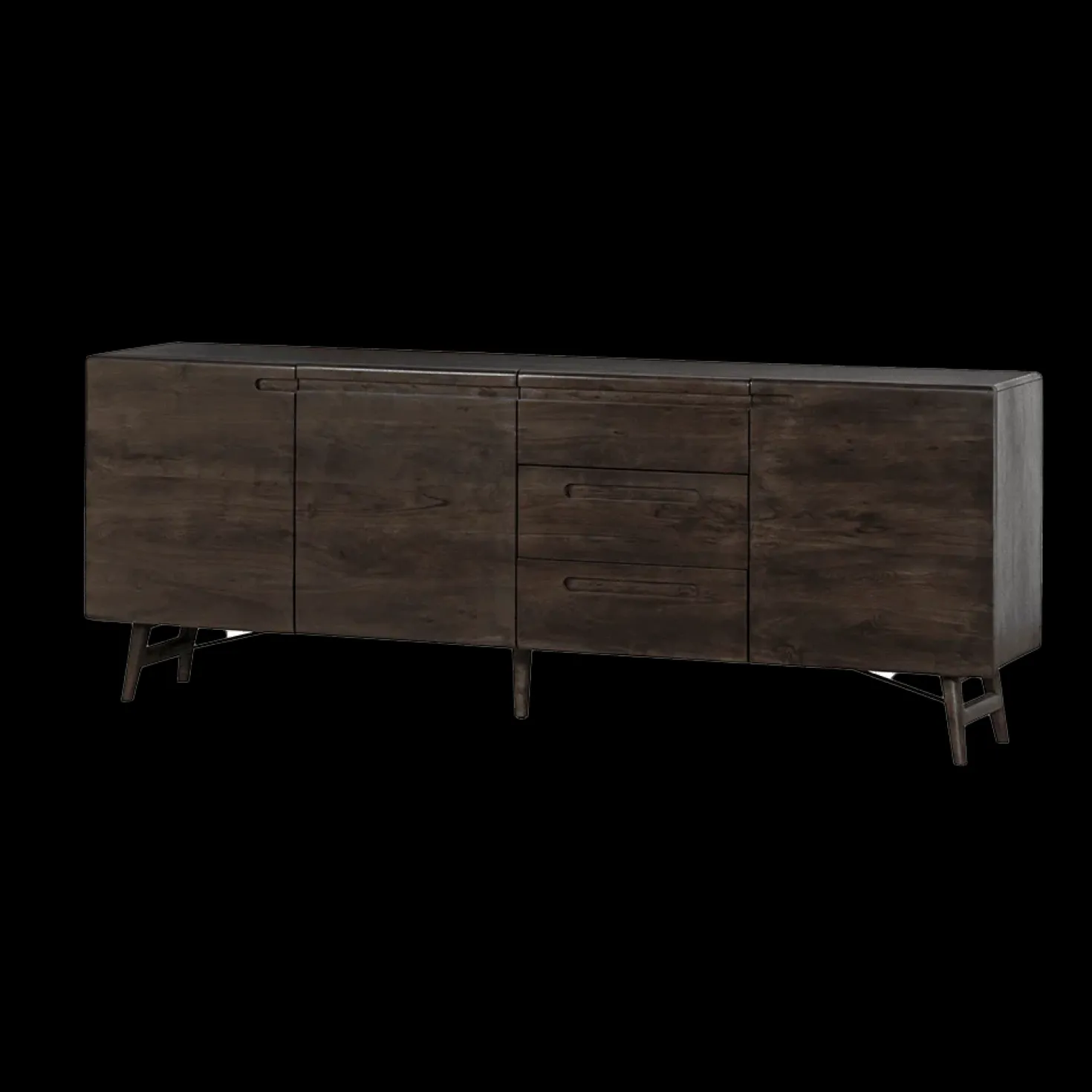 Aura Dressoir espresso Acaciahout 210 cm