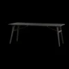 Aura Eettafel espresso Acaciahout 200 cm