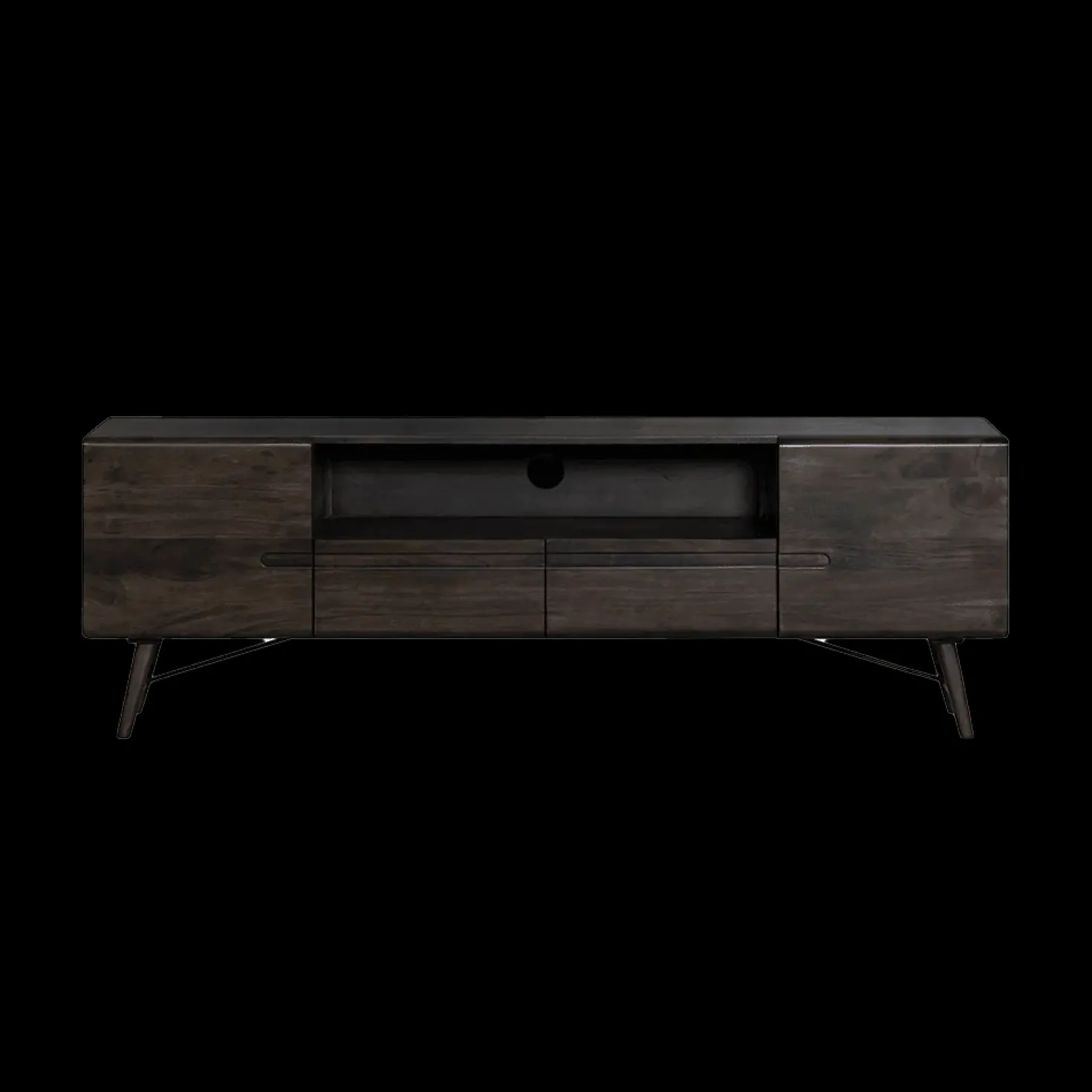 Aura Tv meubel espresso Acaciahout 180 cm
