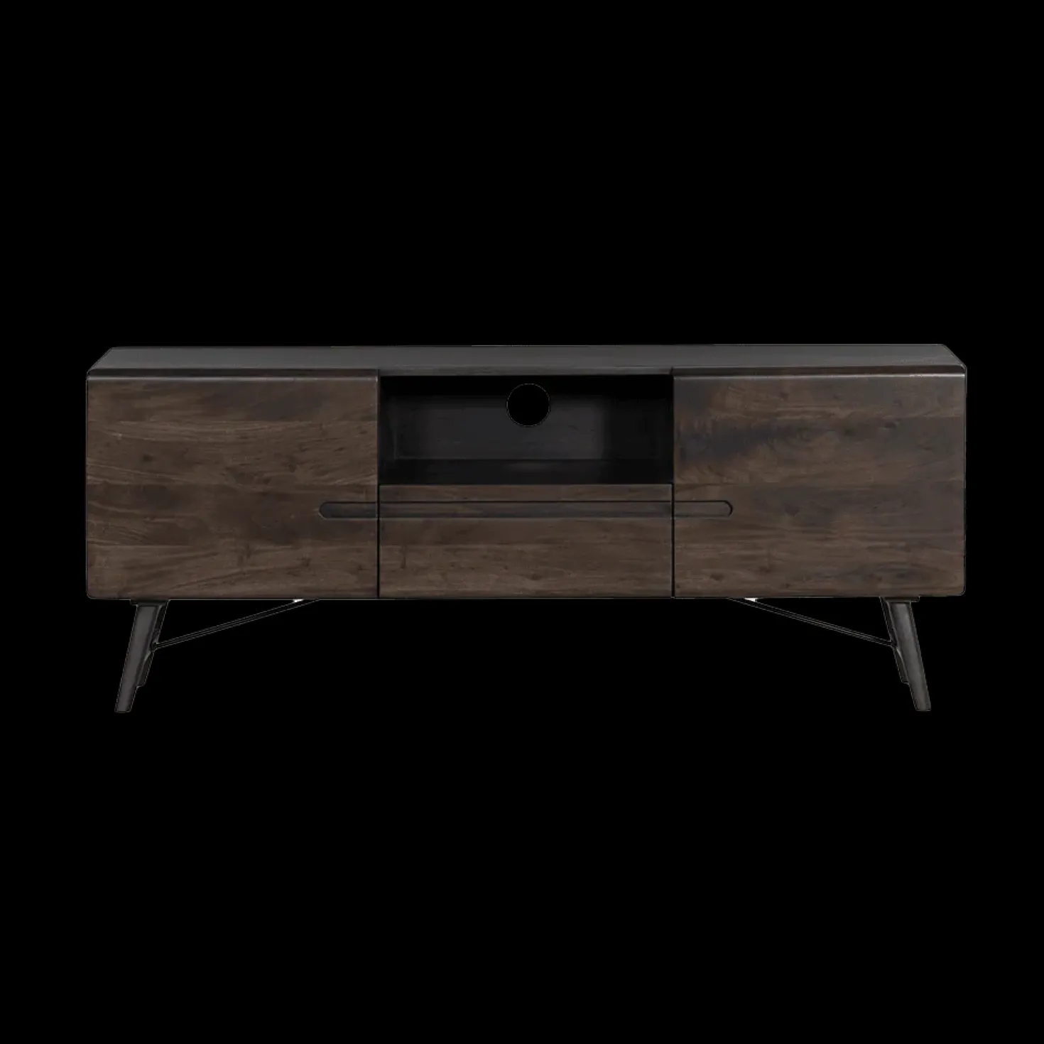 Aura Tv meubel espresso Acaciahout 150 cm