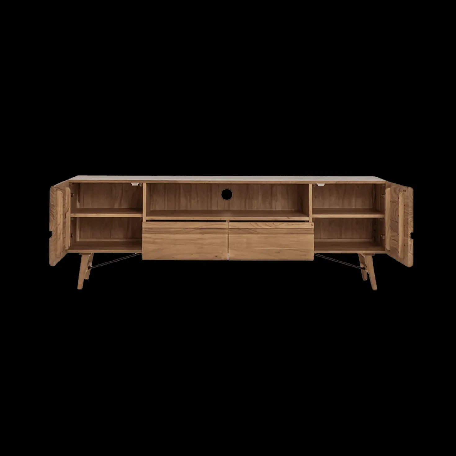 Aura Tv meubel naturel Acaciahout 180 cm