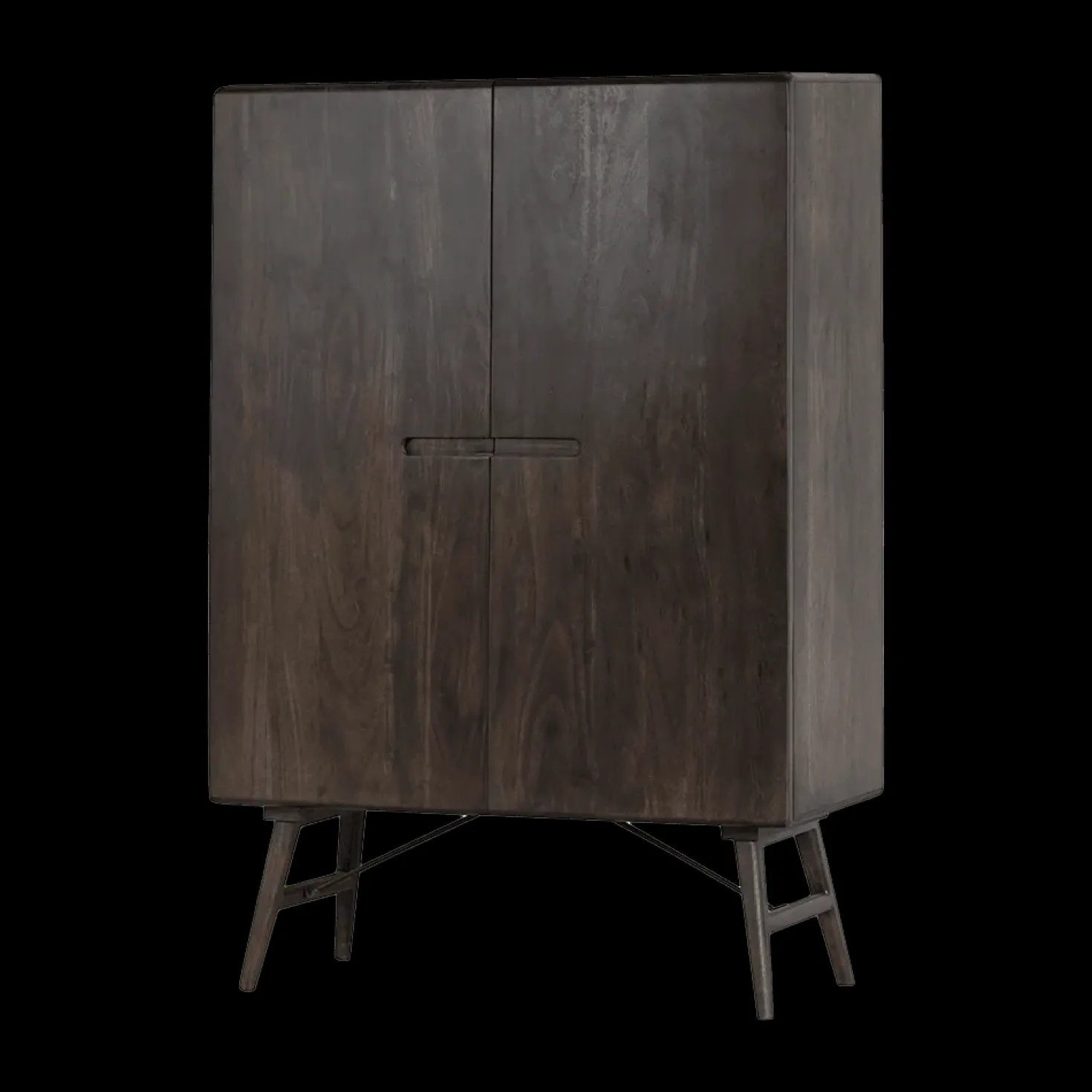 Aura Wandkast espresso Acaciahout 100 cm