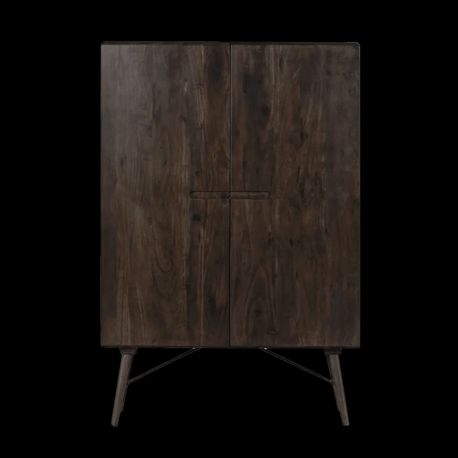 Aura Wandkast espresso Acaciahout 100 cm