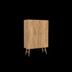 Aura Wandkast naturel Acaciahout 100 cm