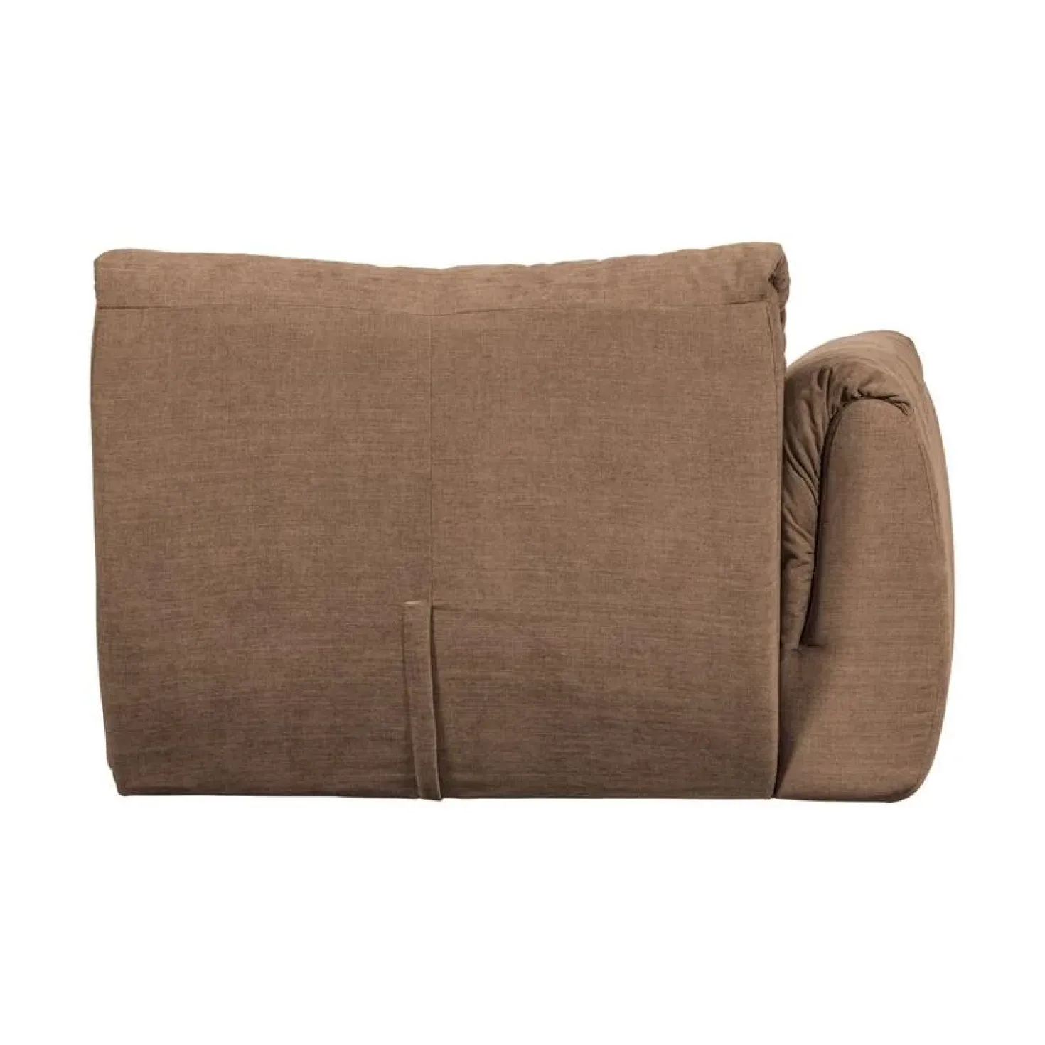 Baggy 1-zits element met arm links geweven chenille bruin