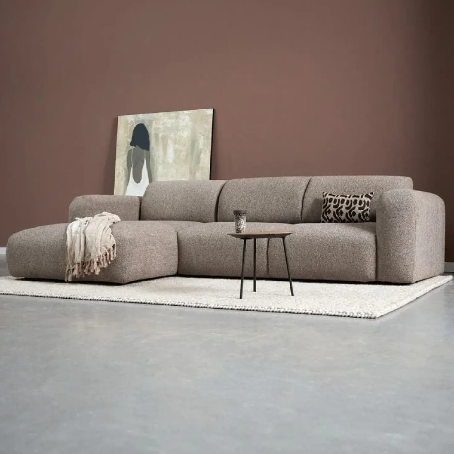 Bank Soul Chaise longue links - Sole 27 stof