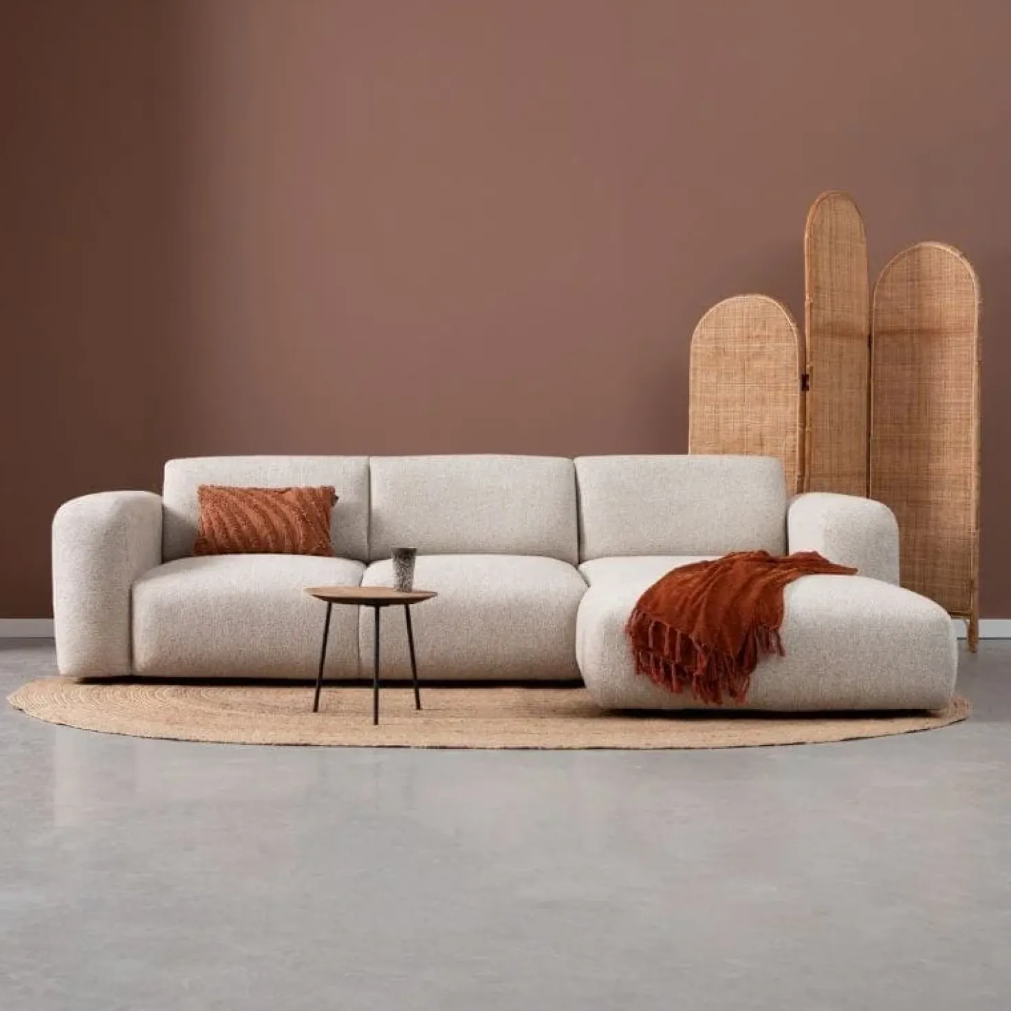 Bank Soul Chaise longue rechts - Sole 05 stof