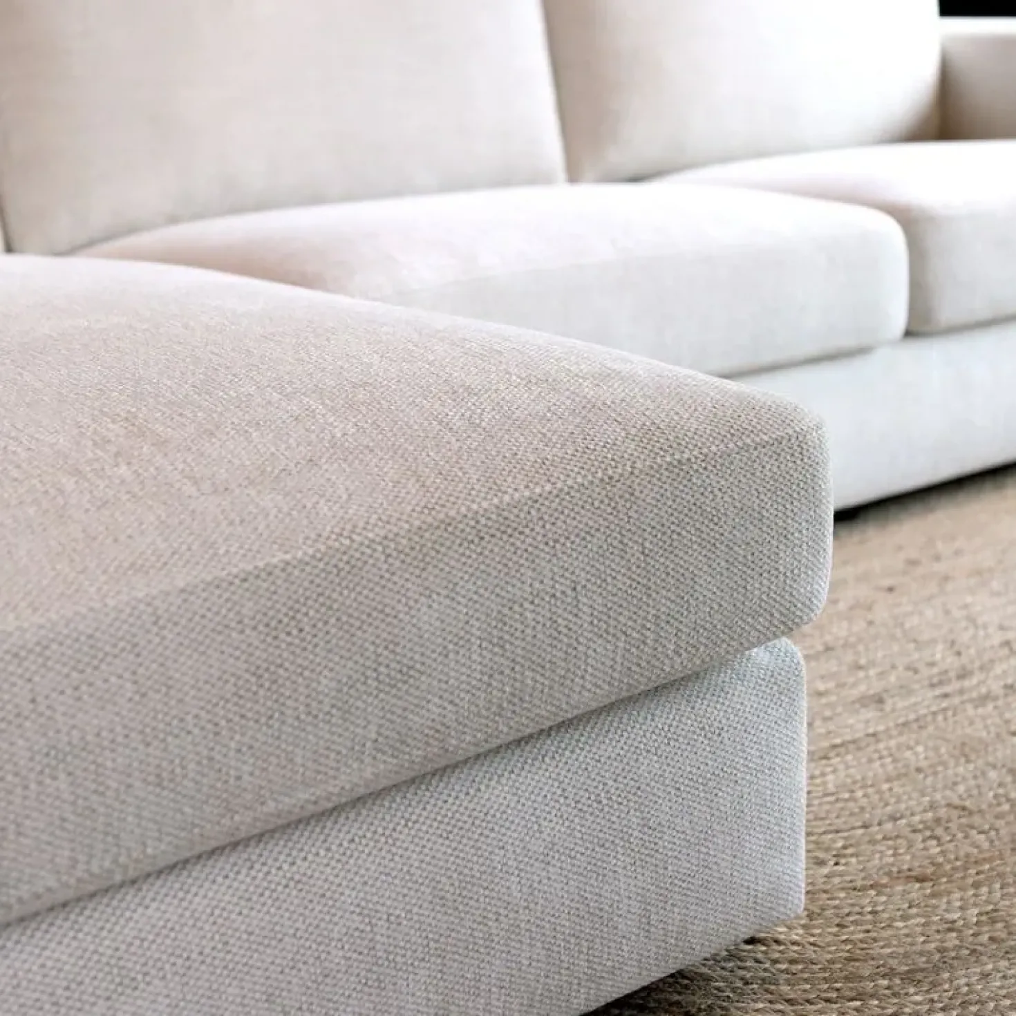 Bank Uno Chaise longue links Modesto wit