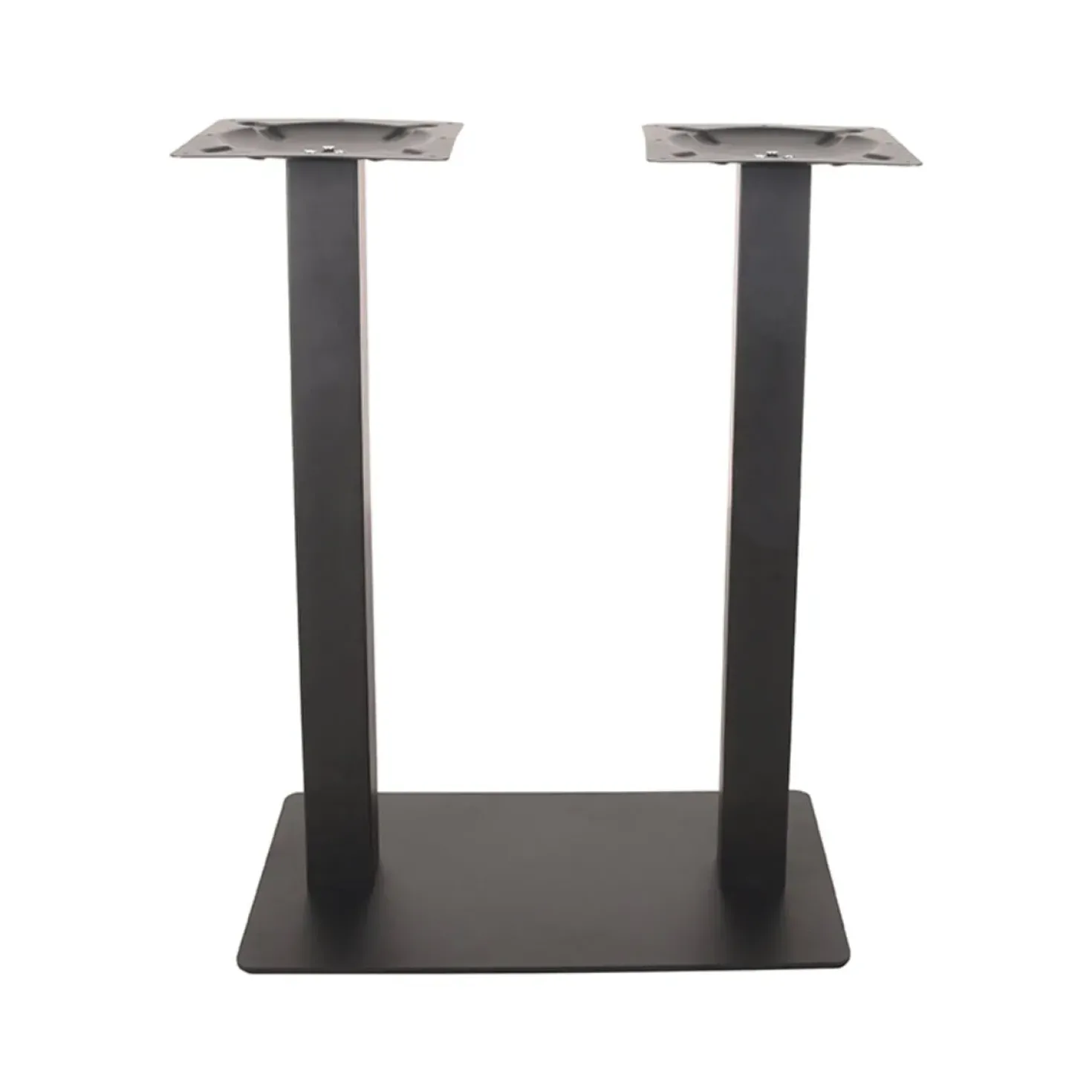 Bartafel Tafelpoot Dubbel Zwart Metaal Dubbel 92cm