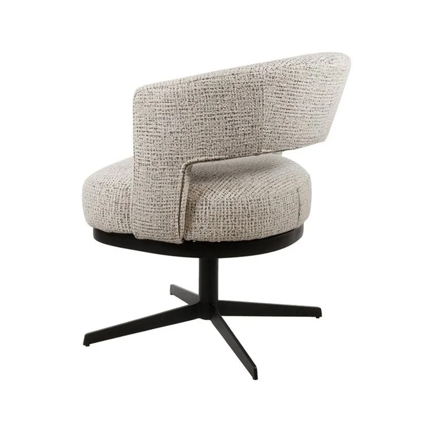 Beau eetkamerfauteuil draaipoot Gebroken wit