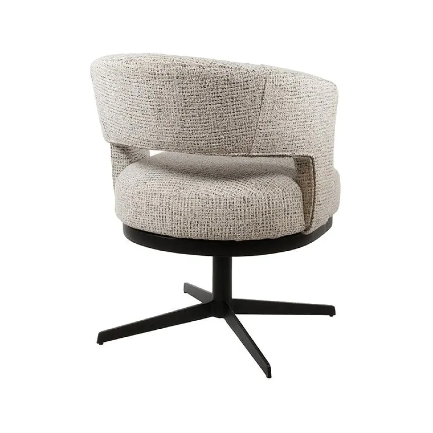 Beau eetkamerfauteuil draaipoot Gebroken wit