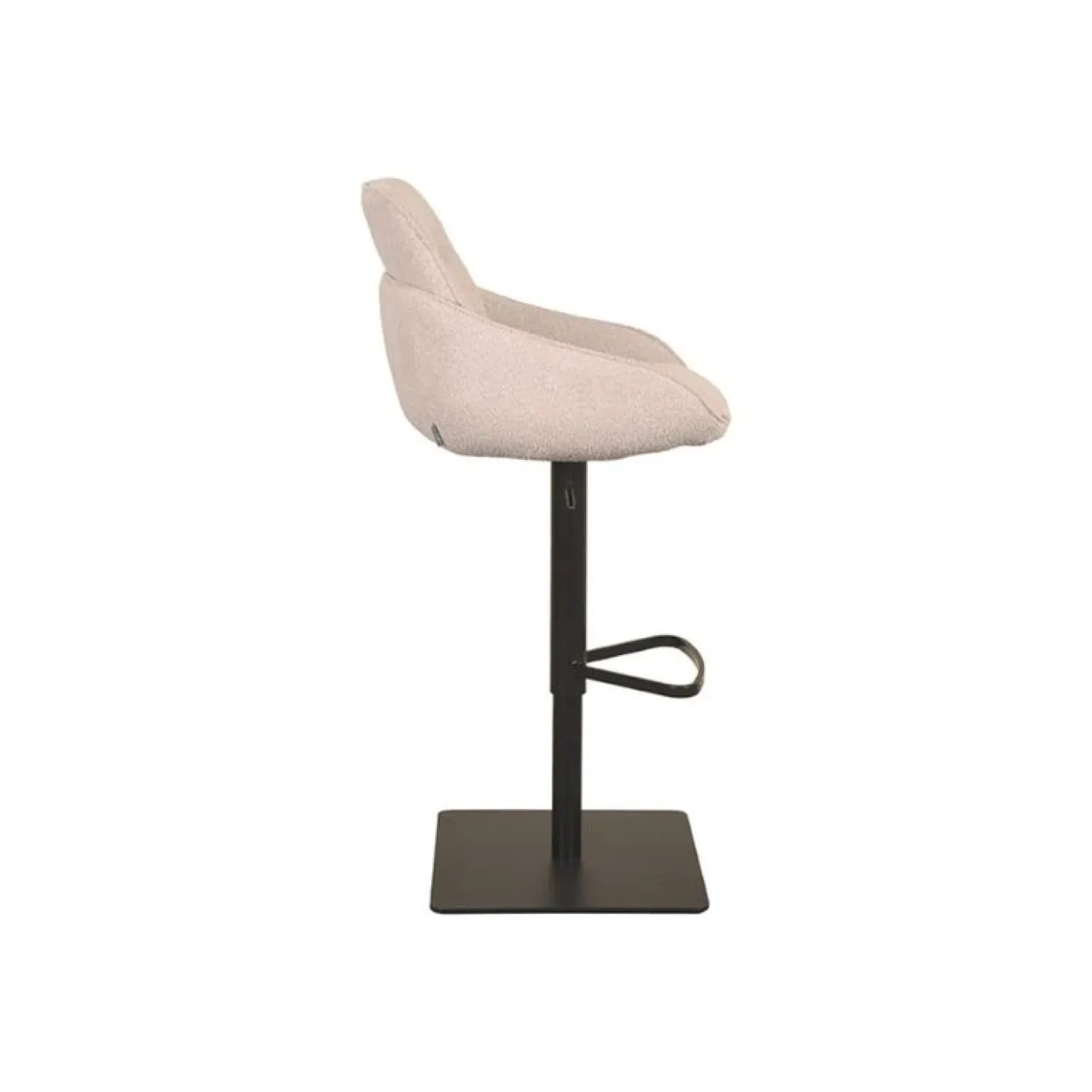 Beauty Barkruk verstelbaar Boucle creme