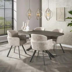 Bellamy 3-lichts Hanglamp Beige