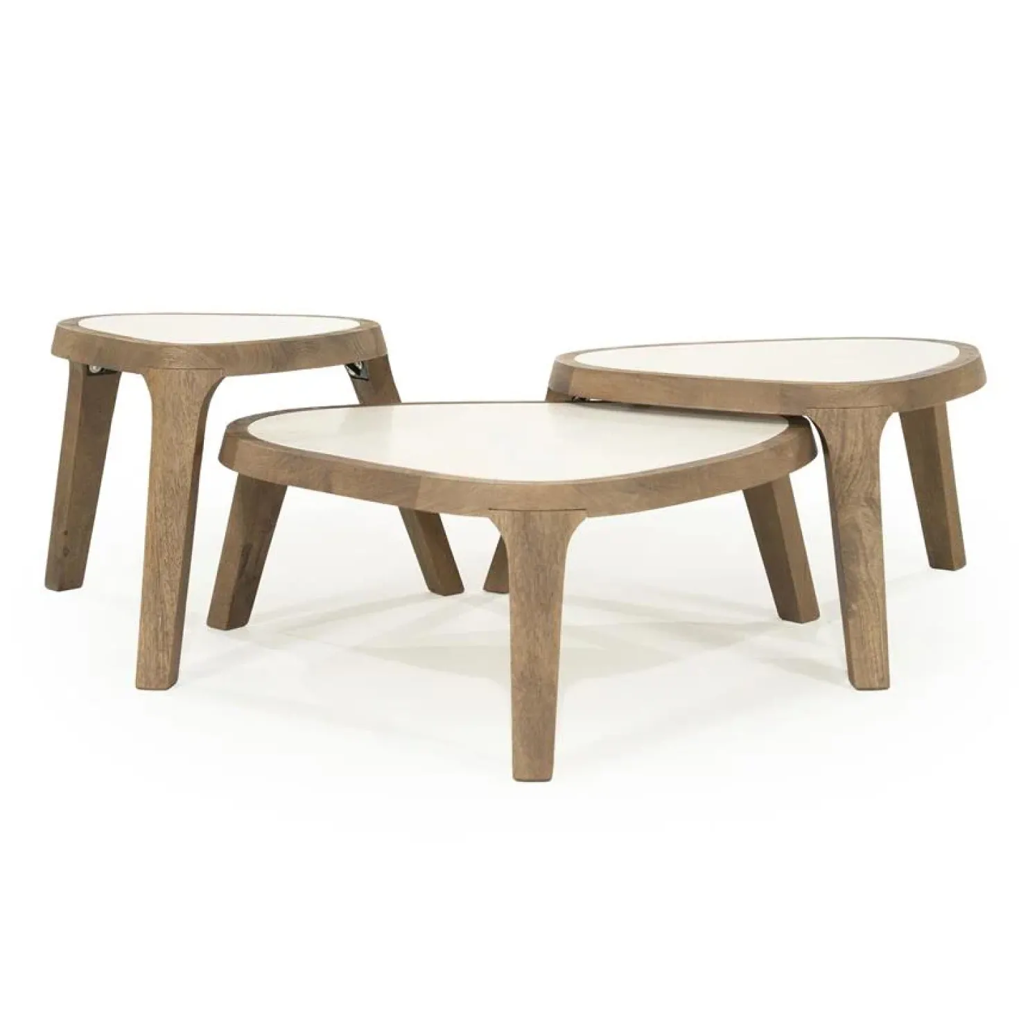 Bijzettafel Fred mangohout 38cm