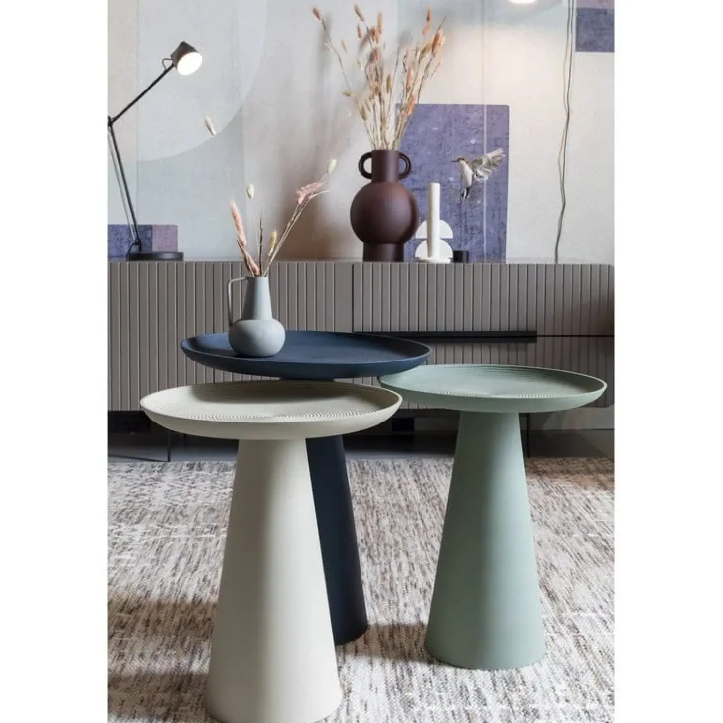 Bijzettafel Ringar Groot Blauw 39cm
