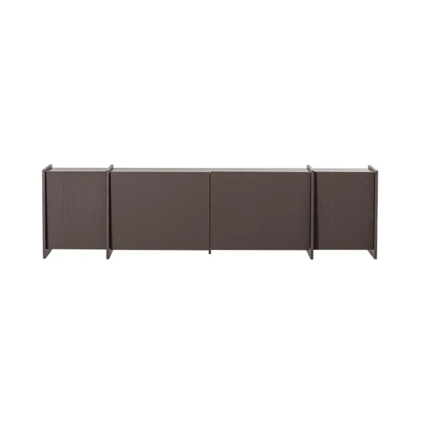 Brock Tv meubel Essen fineer Middenbruin 200cm