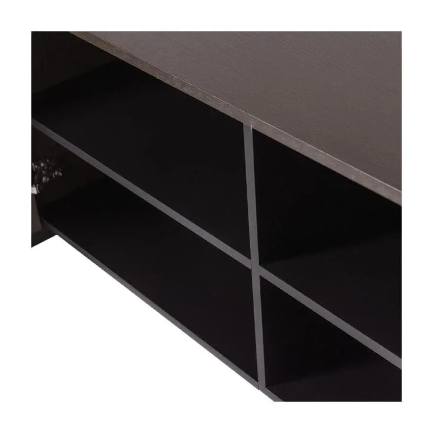 Brock Tv meubel Essen fineer Middenbruin 200cm