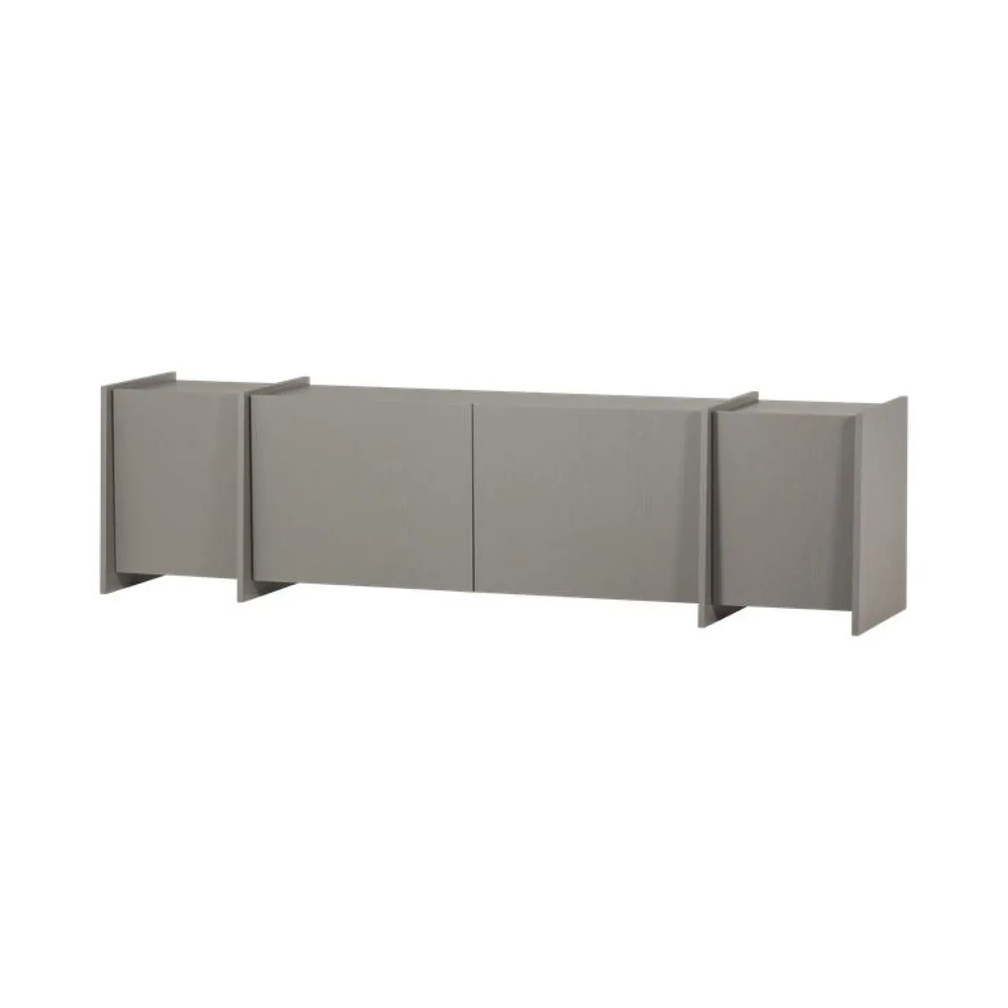 Brock Tv meubel Essen fineer Warmgrijs 200cm