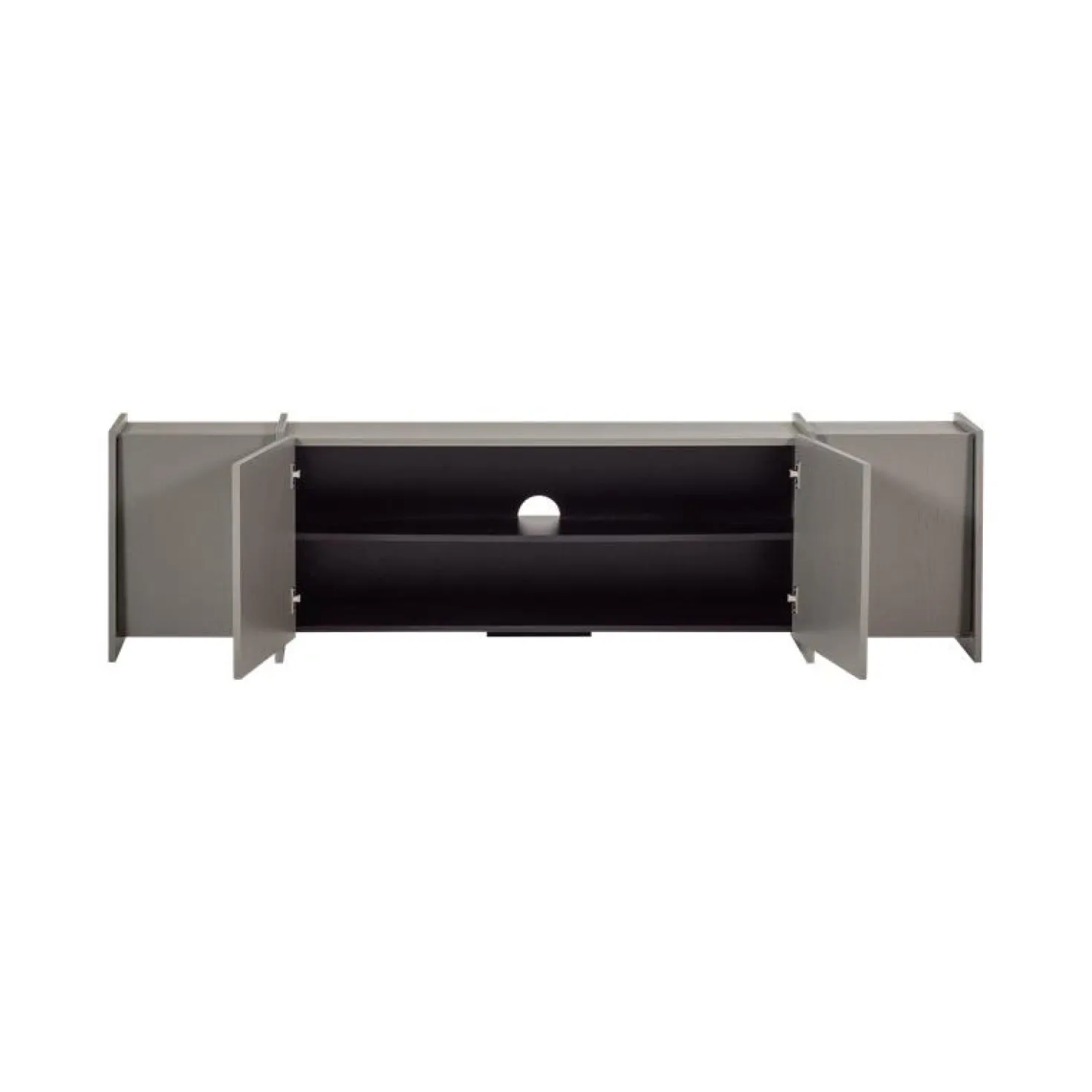 Brock Tv meubel Essen fineer Warmgrijs 200cm