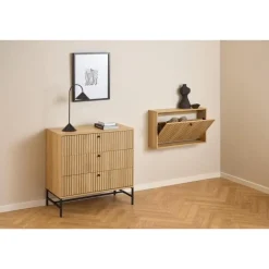 Calmera Ladekast Naturel 3 lade 80cm