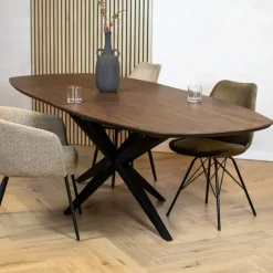 Calvenza uitschuifbare Eettafel Deens ovaal 200/257cm - Zelf samenstellen