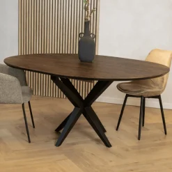 Calvenza uitschuifbare Eettafel rond 138/178cm - Zelf samenstellen