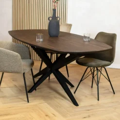 Calvenza uitschuifbare Eettafel Deens ovaal 180/237cm - Zelf samenstellen
