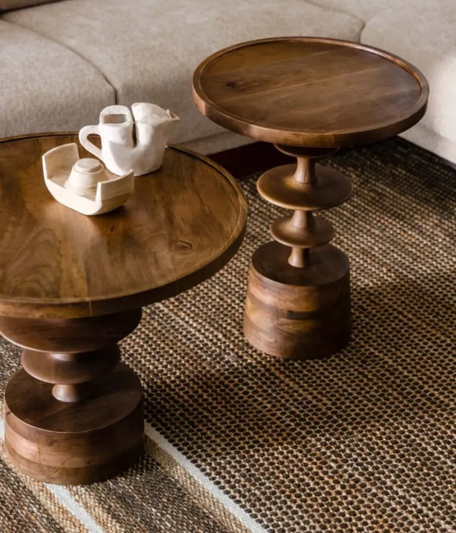 Cath Bijzettafel Walnoot 46cm