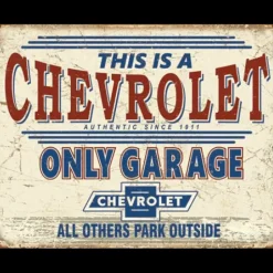 Chevrolet Garage - metalen bord