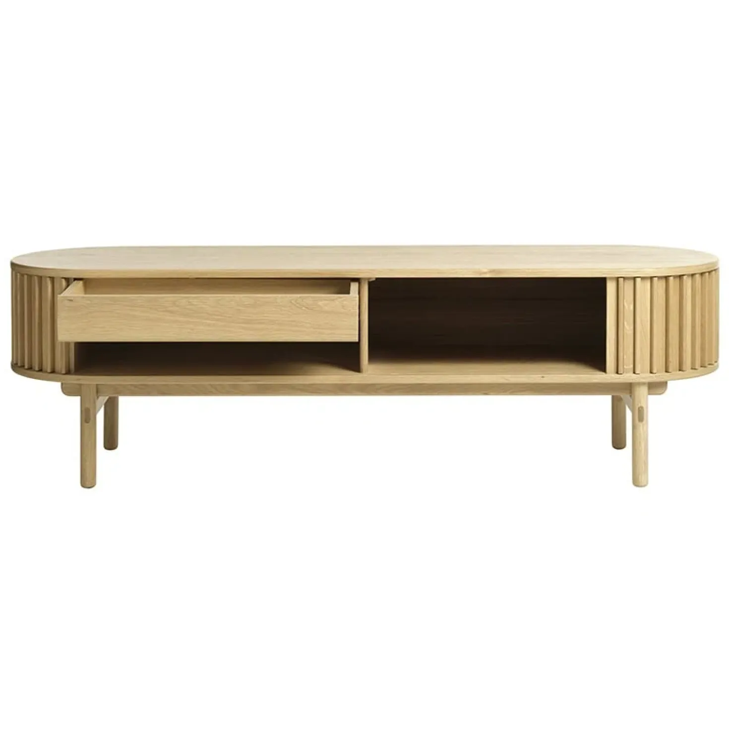Christoffer TV meubel naturel eikenhoutfineer 160cm