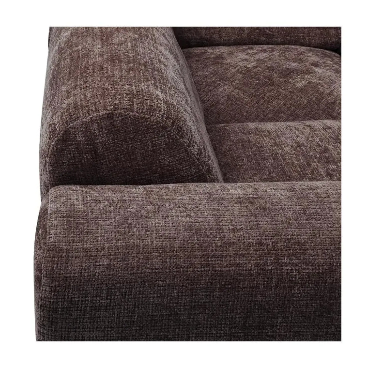 Cloud Hoekbank links geweven chenille bruin