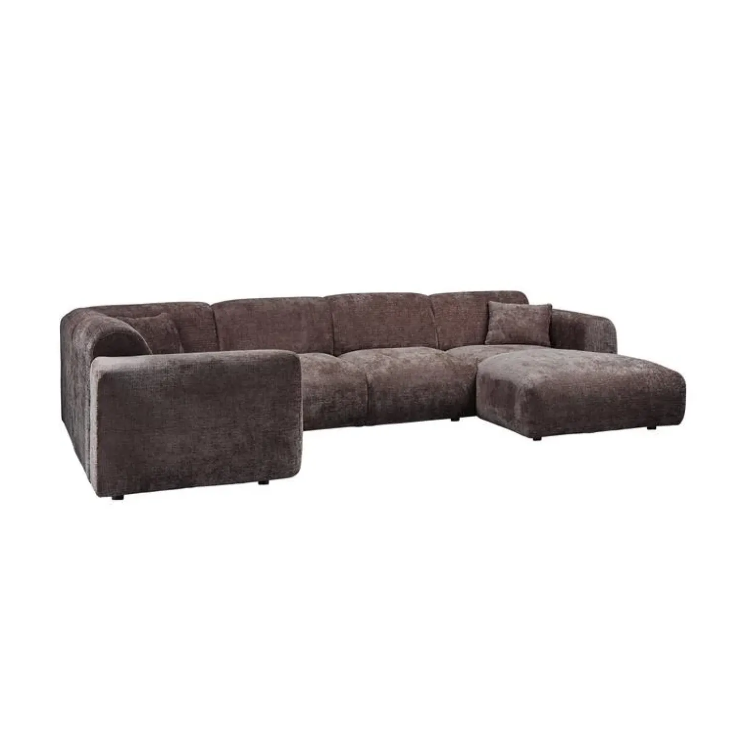 Cloud Hoekbank links geweven chenille bruin