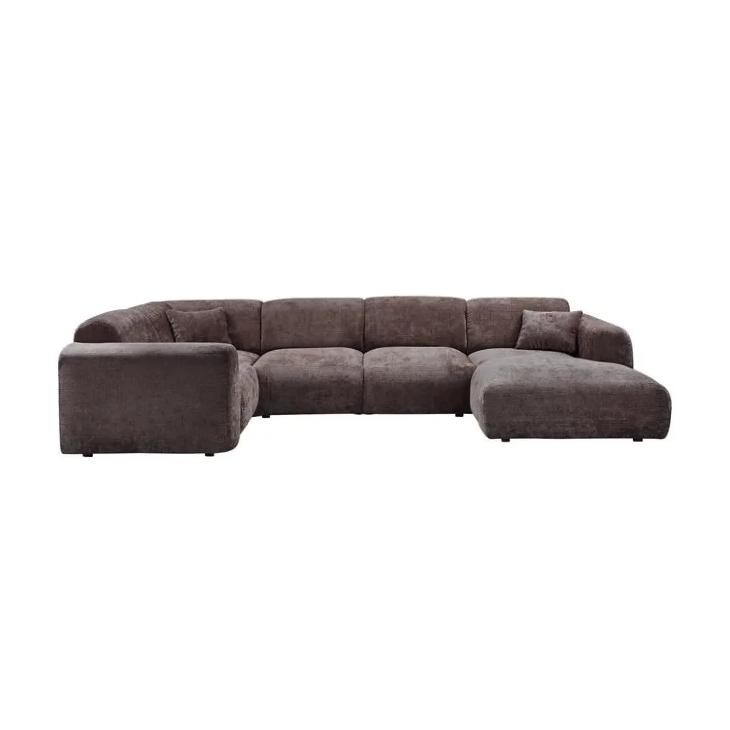 Cloud Hoekbank links geweven chenille bruin
