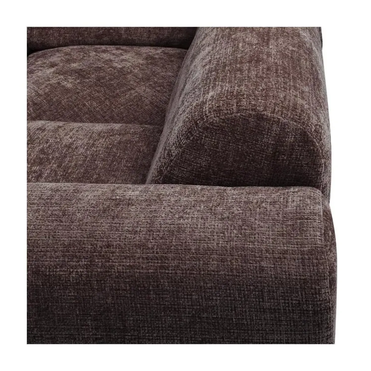 Cloud Hoekbank rechts geweven chenille bruin
