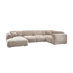 Cloud Hoekbank rechts geweven chenille naturel